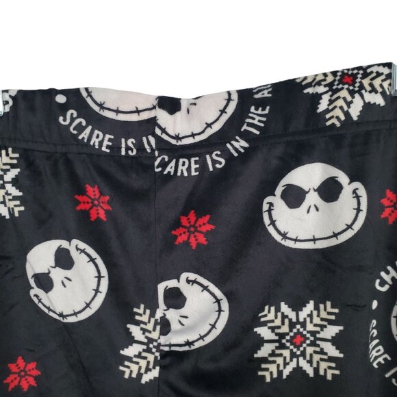Disney Nightmare Before Christmas 3X Pants Velvety Fleece Jack Skellington Snow - Picture 7 of 9